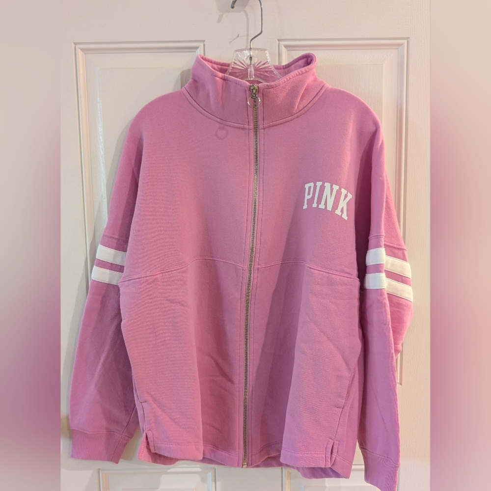 SOLD - Victoria's Secret PINK Zip Up Sweatshirt Size M